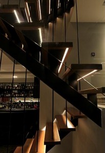 Strip Lights Under Stairs